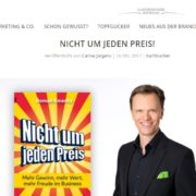 Buchtipp - Nicht um jeden Preis - Gastronomie Journal - Mag. Roman Kmenta - Autor und Keynote Speaker
