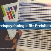 Preispsychologie für Preislisten - Kmenta
