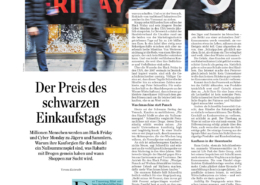 Trauerzug zum Black Friday - Preisexperte Mag. Roman Kmenta - Der Standard - 23.11.2018