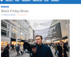 Black Friday Blues - Ein Bericht über den Trauerzug von Initiator Mag. Roman Kmenta - infoboard.de 12/2018