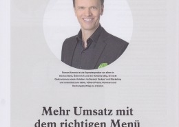 Tophotel - Seite 1 - Mehr Umsatz mit dem richtigen Menü - Roman Kmenta - Gastro Coach und Keynote Speaker
