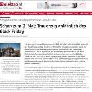 Schon zum 2. Mal: Trauerzug anlässlich des Black Friday - Roman Kmenta - Beitrag bei Elektro.at - 10/2019