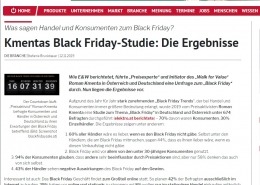 Kmentas Black Friday-Studie: Die Ergebnisse - elektro.at - E&W - Stefanie Bruckbauer über Roman Kmentas Studie zum Black Friday 2019