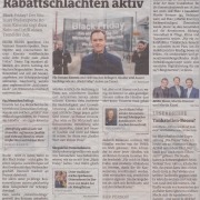 Mag. Roman Kmenta ist gegen Rabattschlachten aktiv - Black Friday 2019 - Bezirksblätter Nov 19
